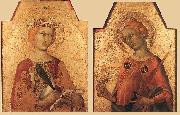 Simone Martini St Catherine and St Lucy oil painting